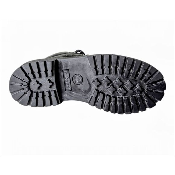 TIMBERLAND 6 Inch Premium Waterproof Boot In Black Size 6Y/W8 - Picture 8 of 9
